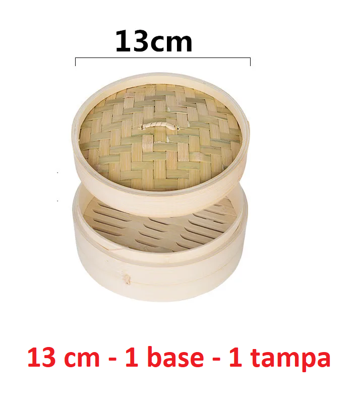 Basket's em bambu para cozer em vapor  (13 cm ~ 36 cm)