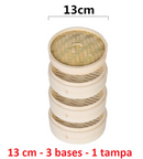 Basket's em bambu para cozer em vapor  (13 cm ~ 36 cm)