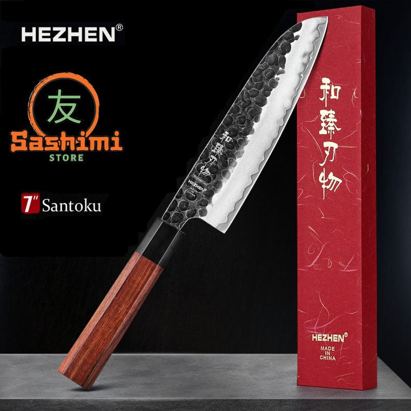 Santoku em Damasco HEZHEN