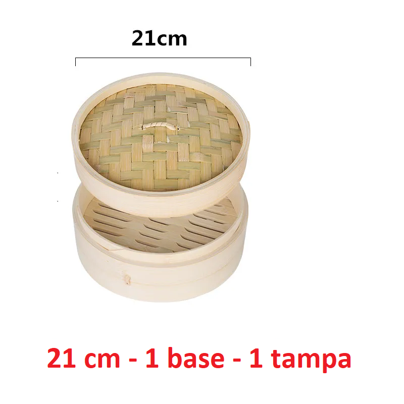 Basket's em bambu para cozer em vapor  (13 cm ~ 36 cm)