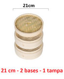 Basket's em bambu para cozer em vapor  (13 cm ~ 36 cm)