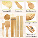 kit Sushi Bambu / 10pçs - 12pçs