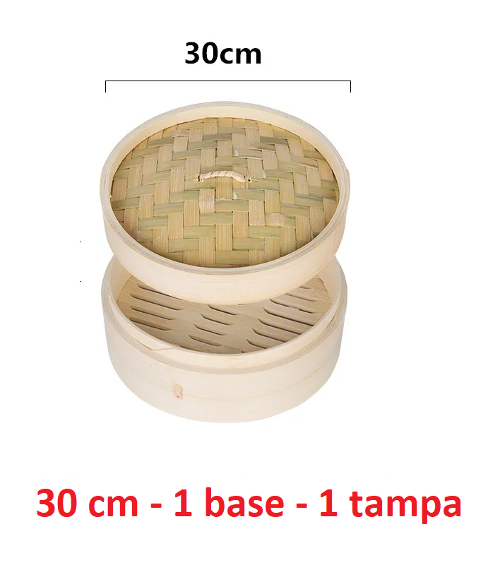 Basket's em bambu para cozer em vapor  (13 cm ~ 36 cm)