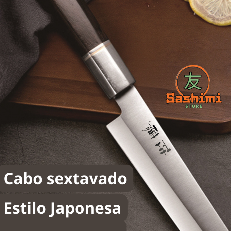 Faca Sato Besaku Kiritsuke Cabo em Ébano