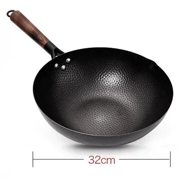 Wok feita a mão 32 cm