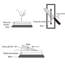 Pedra de Afiar Proyan Corindon Pró Master
