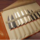 Case em Couro PU  10 FACAS