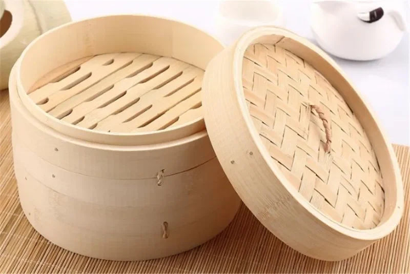 Basket's em bambu para cozer em vapor  (13 cm ~ 36 cm)