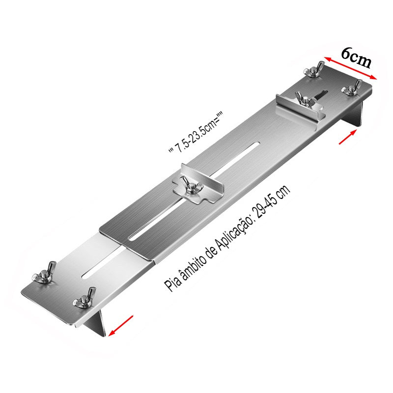 Suporte para Pedra de afiar em Inox Whetstone