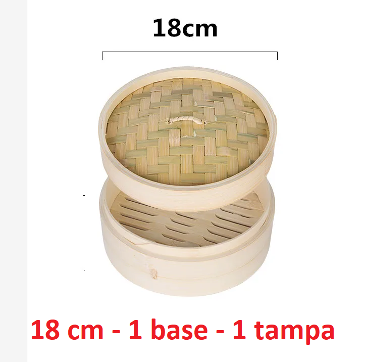 Basket's em bambu para cozer em vapor  (13 cm ~ 36 cm)