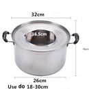 Basket's em bambu para cozer em vapor  (13 cm ~ 36 cm)