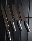 Kit Sato Gd Pró 4 pçs ( Nakiri + Santoku + DuCheff + Yanagiba ). WnR 1.4116